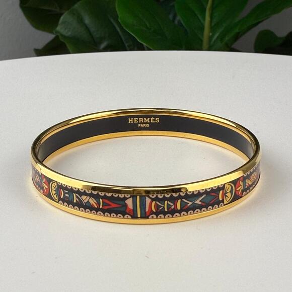 💎✨Authentic Hermes Emaille PM Bracelet  Size 7 3/4" - Picture 1 of 3